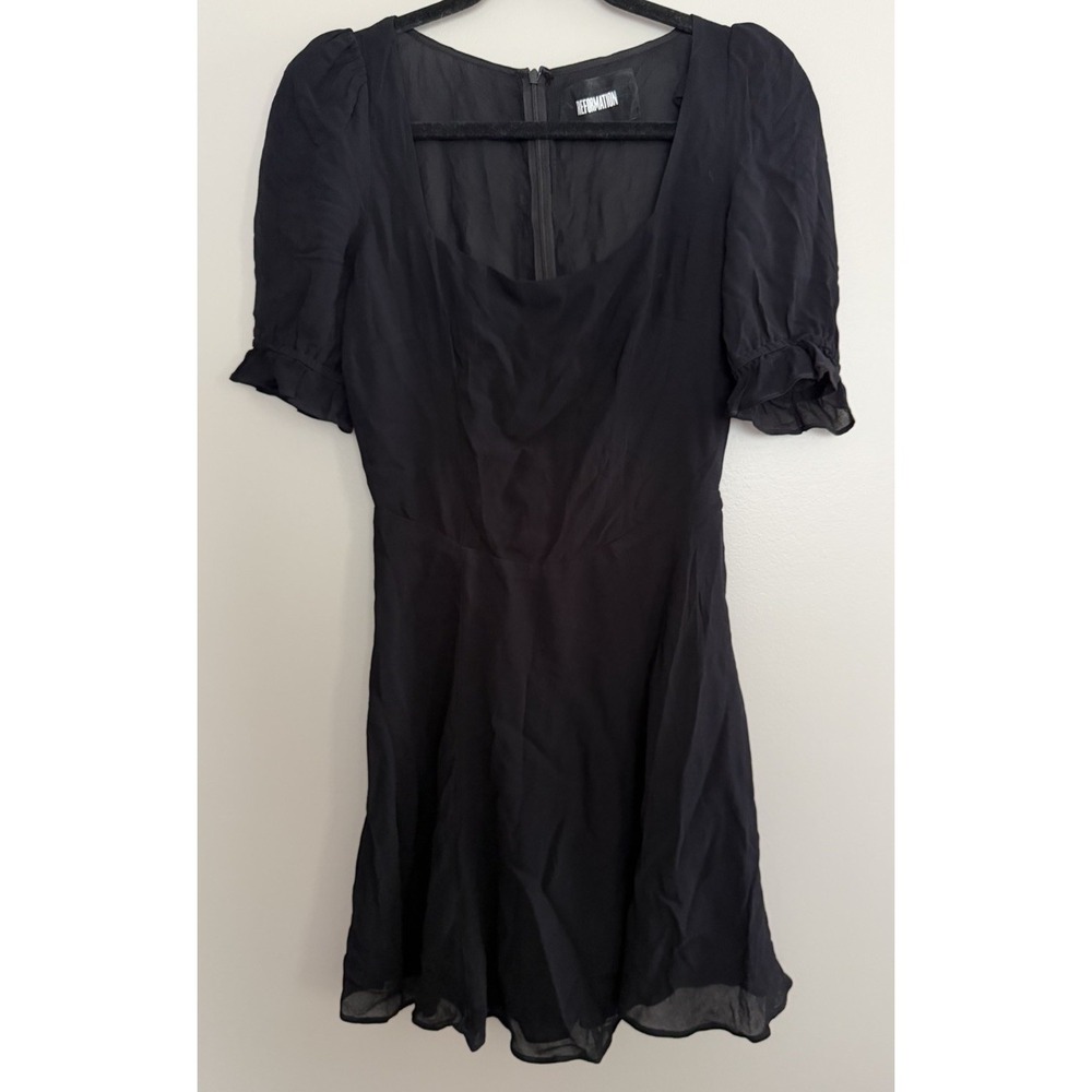 Reformation Black Mini Dress Women's Size 4